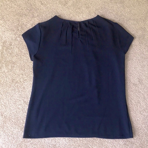 NWOT Navy Blue Blouse - Picture 4 of 6